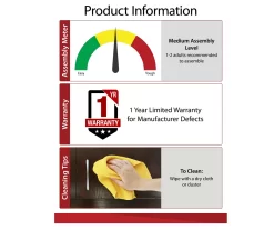 Ameriwood 47" Grandcastle Electric Fireplace Console -Home Style Shop 810464998 6