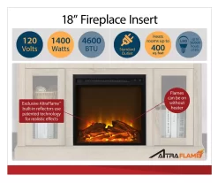 Ameriwood 47" Grandcastle Electric Fireplace Console -Home Style Shop 810465005 4