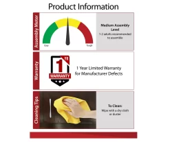 Ameriwood 47" Grandcastle Electric Fireplace Console -Home Style Shop 810465005 6