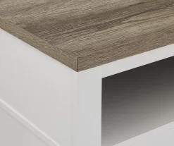 54" Bridgeport White Glass Door Electric Fireplace Console -Home Style Shop 810465026 6