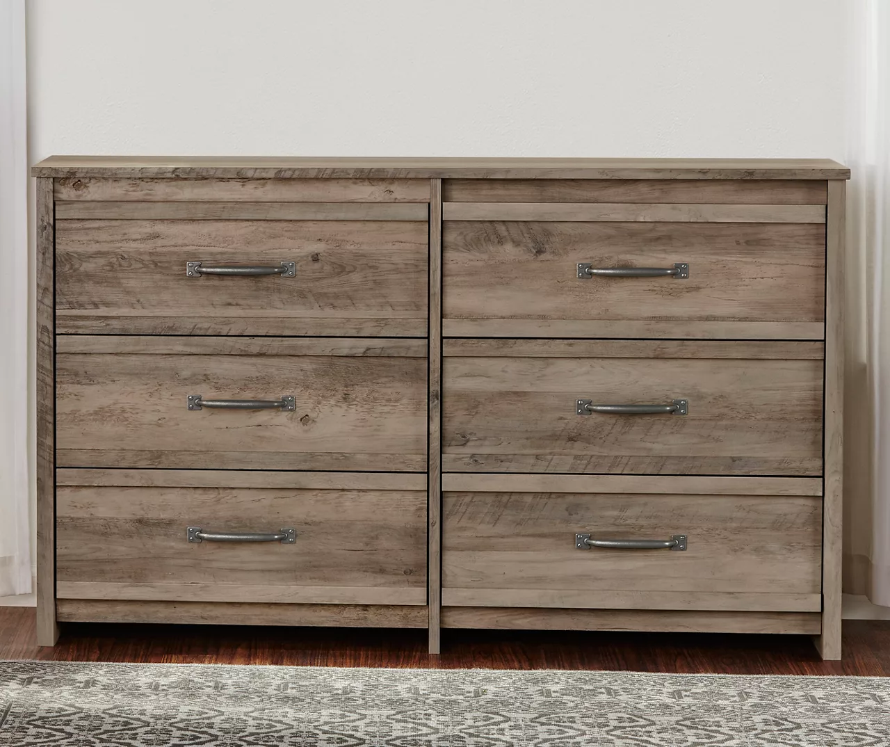Duncan Gray Oak 6-Drawer Dresser 2 Duncan Gray Oak 6-Drawer Dresser - Image 2