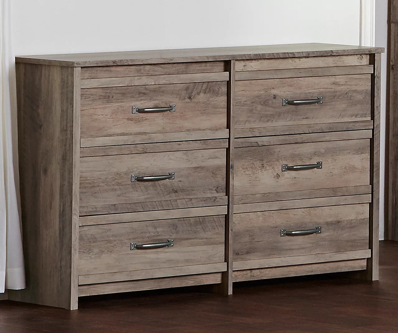 Duncan Gray Oak 6-Drawer Dresser 3 Duncan Gray Oak 6-Drawer Dresser - Image 3