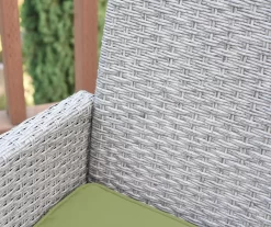 Mirabelle 3-Piece Cushioned Patio All-Weather Wicker Chat Set -Home Style Shop 810478137 2