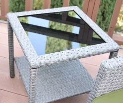 Mirabelle 3-Piece Cushioned Patio All-Weather Wicker Chat Set -Home Style Shop 810478137 4