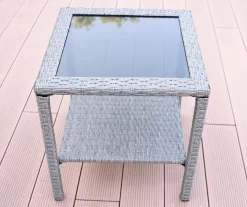 Mirabelle 3-Piece Cushioned Patio All-Weather Wicker Chat Set -Home Style Shop 810478137 7