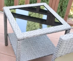 Mirabelle 3-Piece Cushioned Patio All-Weather Wicker Chat Set -Home Style Shop 810478140 3