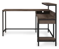 Arlenbry Gray L-Shaped Corner Desk 11 Arlenbry Gray L-Shaped Corner Desk -Home Style Shop 810485152 5