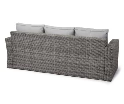 Broyhill Eagle Brooke All-Weather Wicker Cushioned Patio Sofa -Home Style Shop 810498108 2 1