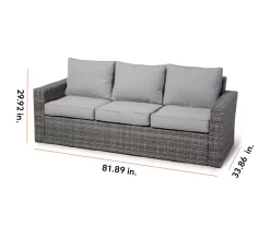 Broyhill Eagle Brooke All-Weather Wicker Cushioned Patio Sofa -Home Style Shop 810498108 99 2