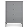 Somerville Gray 4-Drawer Dresser