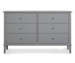Somerville Gray 6-Drawer Dresser