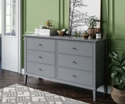 Somerville Gray 6-Drawer Dresser -Home Style Shop 810498835 4