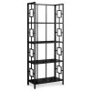 Black Square 4-Shelf Bookcase
