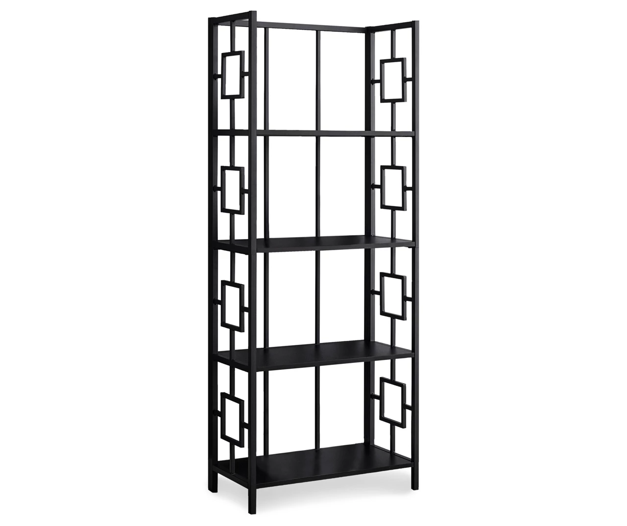 Black Square 4-Shelf Bookcase 1 Black Square 4-Shelf Bookcase