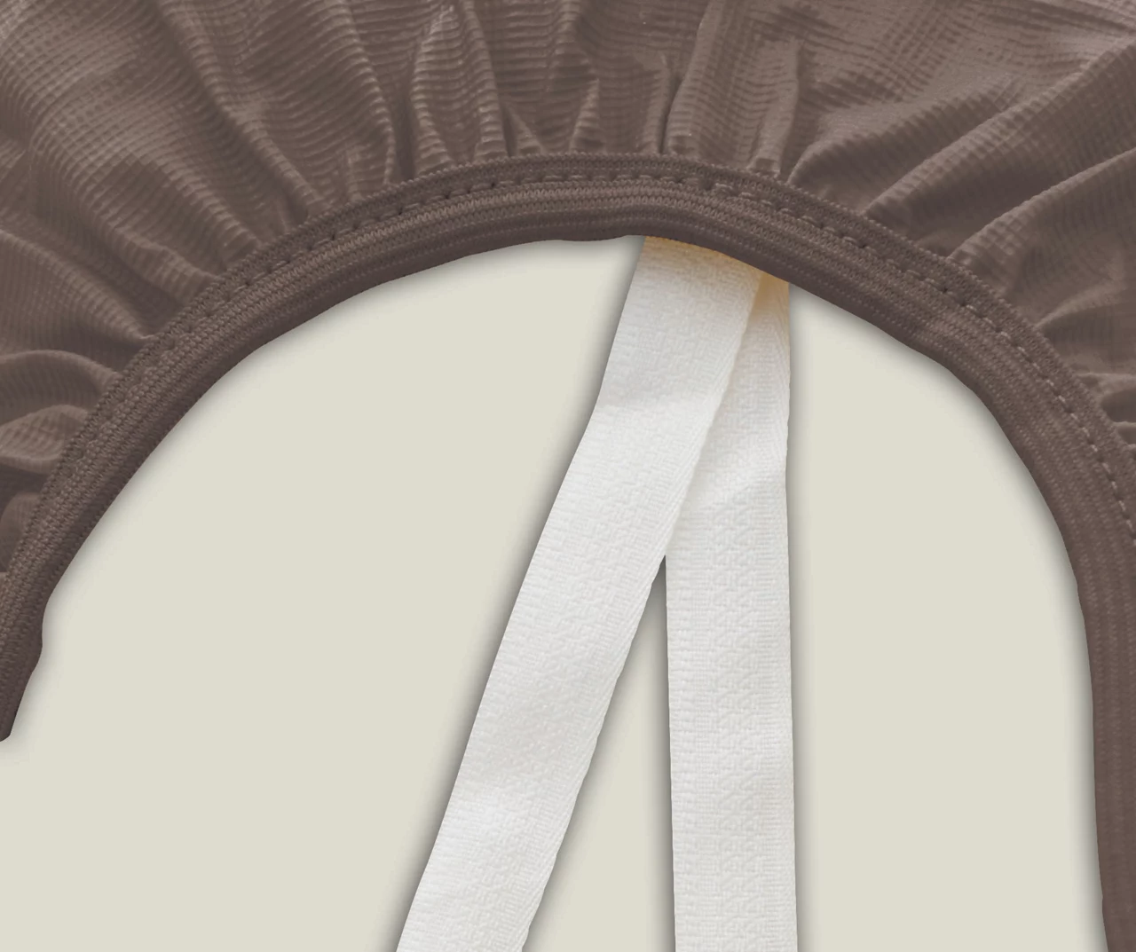 124" Mocha Heavy Duty Rectangle Patio Set Cover 3 124" Mocha Heavy Duty Rectangle Patio Set Cover - Image 3