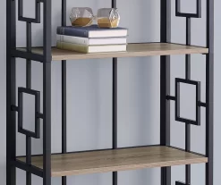 Dark Taupe Square 4-Shelf Open Bookcase -Home Style Shop 810512901 4