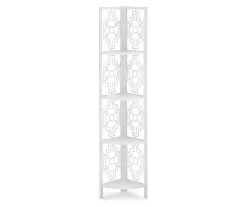 Monarch Geometric 4-Shelf Corner Bookcase -Home Style Shop 810512945 2