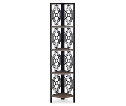Monarch Geometric 4-Shelf Corner Bookcase -Home Style Shop 810512947 2