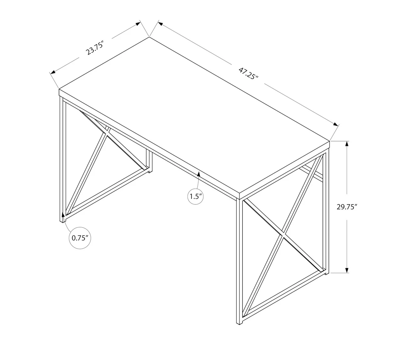 Monarch Reclaimed Office Desk 12 Monarch Reclaimed Office Desk - Image 12