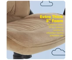 Hannah Beige Microfiber Office Chair 27 Hannah Beige Microfiber Office Chair -Home Style Shop 810513511 A0 8