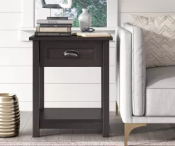 Baily Black Nightstand -Home Style Shop 810513516 3