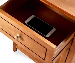 Alcott Light Brown Side Table With Drawer -Home Style Shop 810513518 6