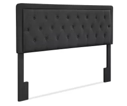 Charcoal Gray Amery Upholstered King Headboard