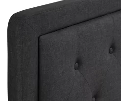 Charcoal Gray Amery Upholstered King Headboard -Home Style Shop 810513527 7