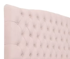 French Blush Pink Celeste Upholstered King Headboard -Home Style Shop 810513528 4