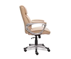 Fawn Tan Linen Executive Office Chair -Home Style Shop 810513549 5