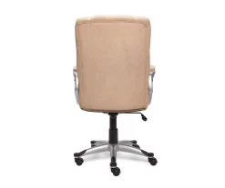 Fawn Tan Linen Executive Office Chair -Home Style Shop 810513549 7