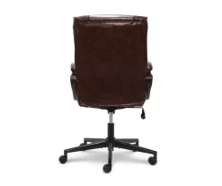 Hannah Brown Bonded Leather Office Chair 34 Hannah Brown Bonded Leather Office Chair -Home Style Shop 810513551 13