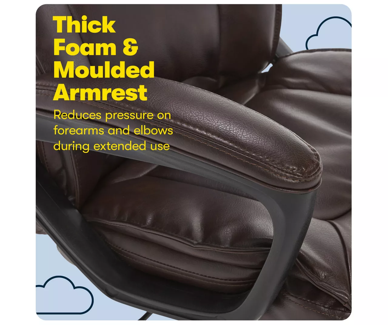 Hannah Brown Bonded Leather Office Chair 8 Hannah Brown Bonded Leather Office Chair - Image 8