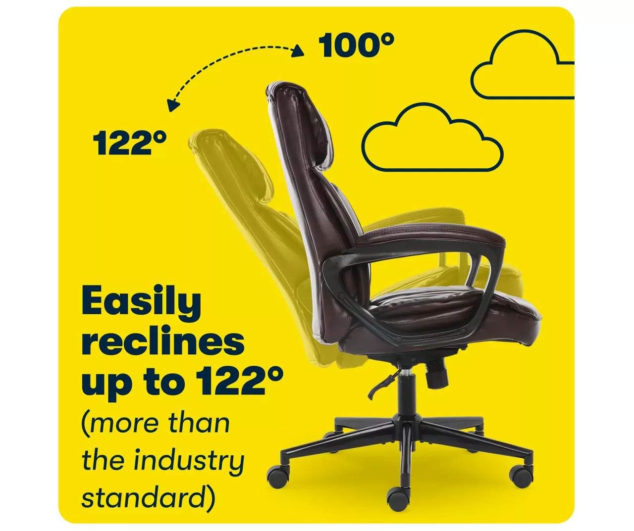 Hannah Brown Bonded Leather Office Chair 7 Hannah Brown Bonded Leather Office Chair - Image 7