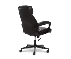 Hannah Black Bonded Leather Office Chair 33 Hannah Black Bonded Leather Office Chair -Home Style Shop 810513552 12