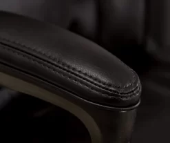 Hannah Black Bonded Leather Office Chair 35 Hannah Black Bonded Leather Office Chair -Home Style Shop 810513552 6