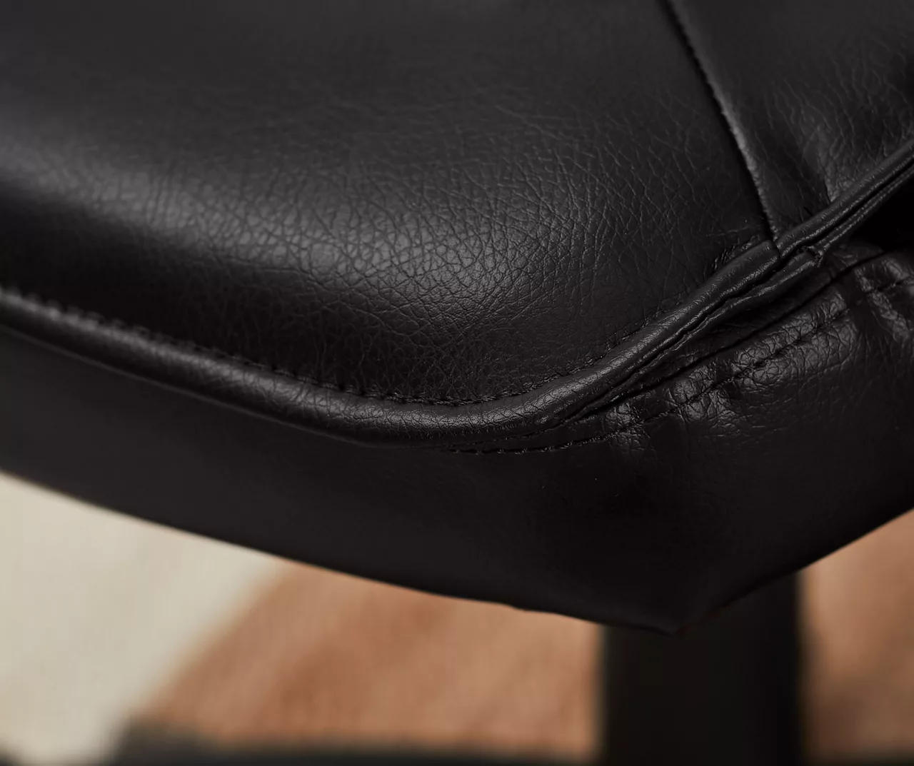 Hannah Black Bonded Leather Office Chair 17 Hannah Black Bonded Leather Office Chair - Image 17