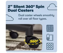 Hannah Black Bonded Leather Office Chair 29 Hannah Black Bonded Leather Office Chair -Home Style Shop 810513552 A0 9