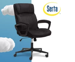 Hannah Charcoal Gray Microfiber Office Chair 39 Hannah Charcoal Gray Microfiber Office Chair -Home Style Shop 810513553