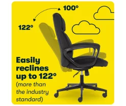 Hannah Charcoal Gray Microfiber Office Chair 26 Hannah Charcoal Gray Microfiber Office Chair -Home Style Shop 810513553 A0 8