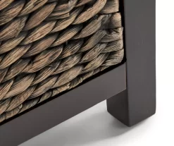 Rustic Black Wicker Storage Trunk -Home Style Shop 810513555 10