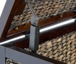 Rustic Black Wicker Storage Trunk -Home Style Shop 810513555 7