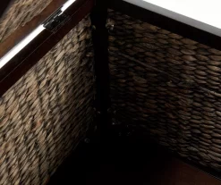 Rustic Black Wicker Storage Trunk -Home Style Shop 810513555 8