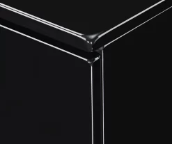 Black Hudson 2-Drawer Wood Nightstand -Home Style Shop 810513557 14