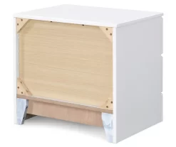 White Hudson 2-Drawer Wood Nightstand -Home Style Shop 810513558 13