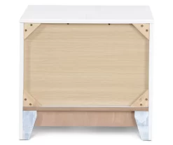 White Hudson 2-Drawer Wood Nightstand -Home Style Shop 810513558 15