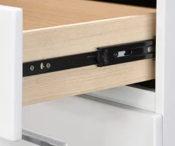 White Hudson 2-Drawer Wood Nightstand -Home Style Shop 810513558 9