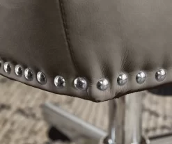 Leighton Gray Memory Foam Bonded Leather Office Chair -Home Style Shop 810513560 7