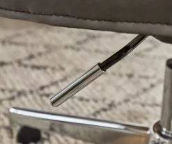 Leighton Gray Memory Foam Bonded Leather Office Chair -Home Style Shop 810513560 9