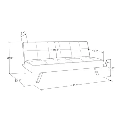 Corey Black Convertible Sofa 22 Corey Black Convertible Sofa -Home Style Shop 810514243 10